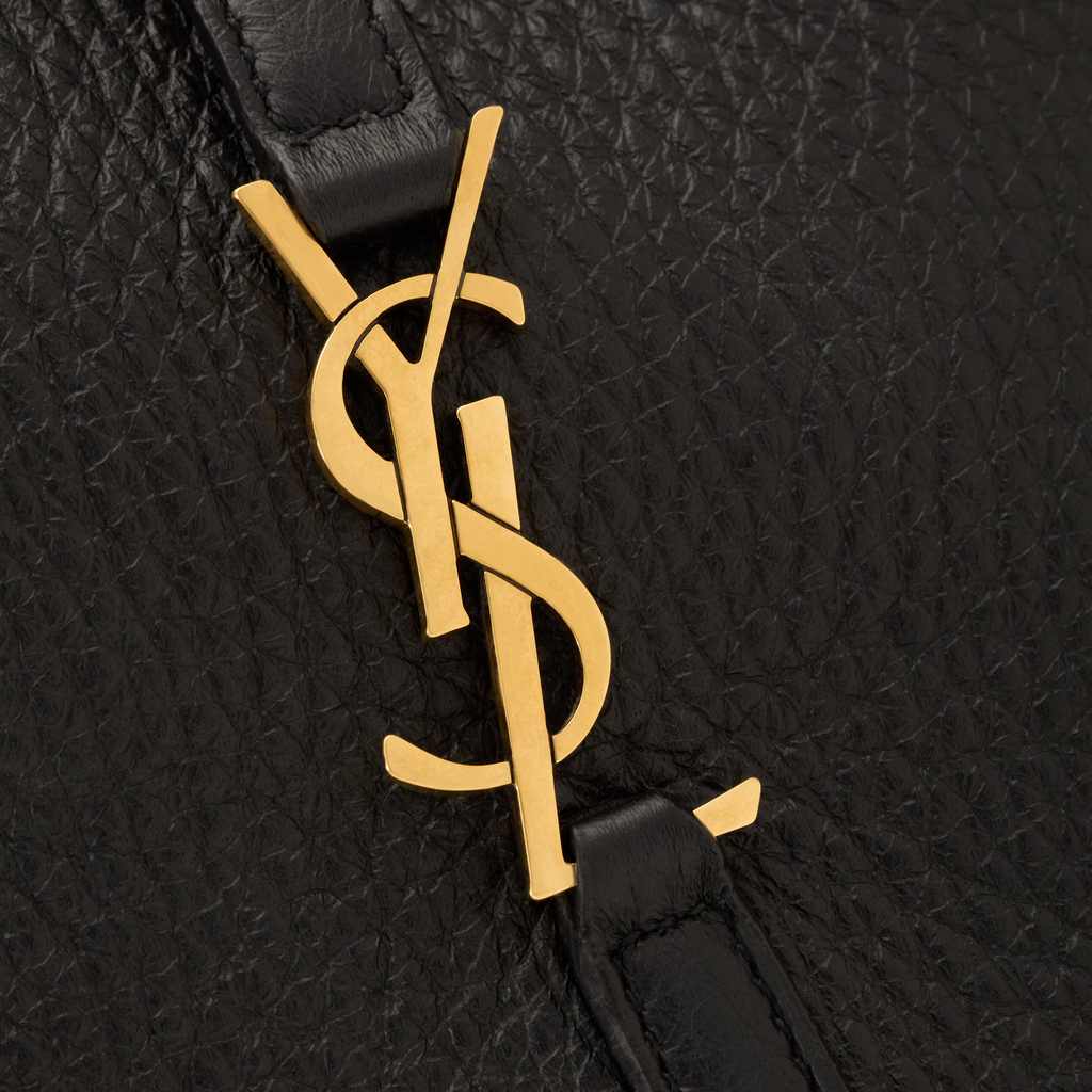 SAINT LAURENT YSL SUPPLE BABY IN GRAINED LEATHER BLACK