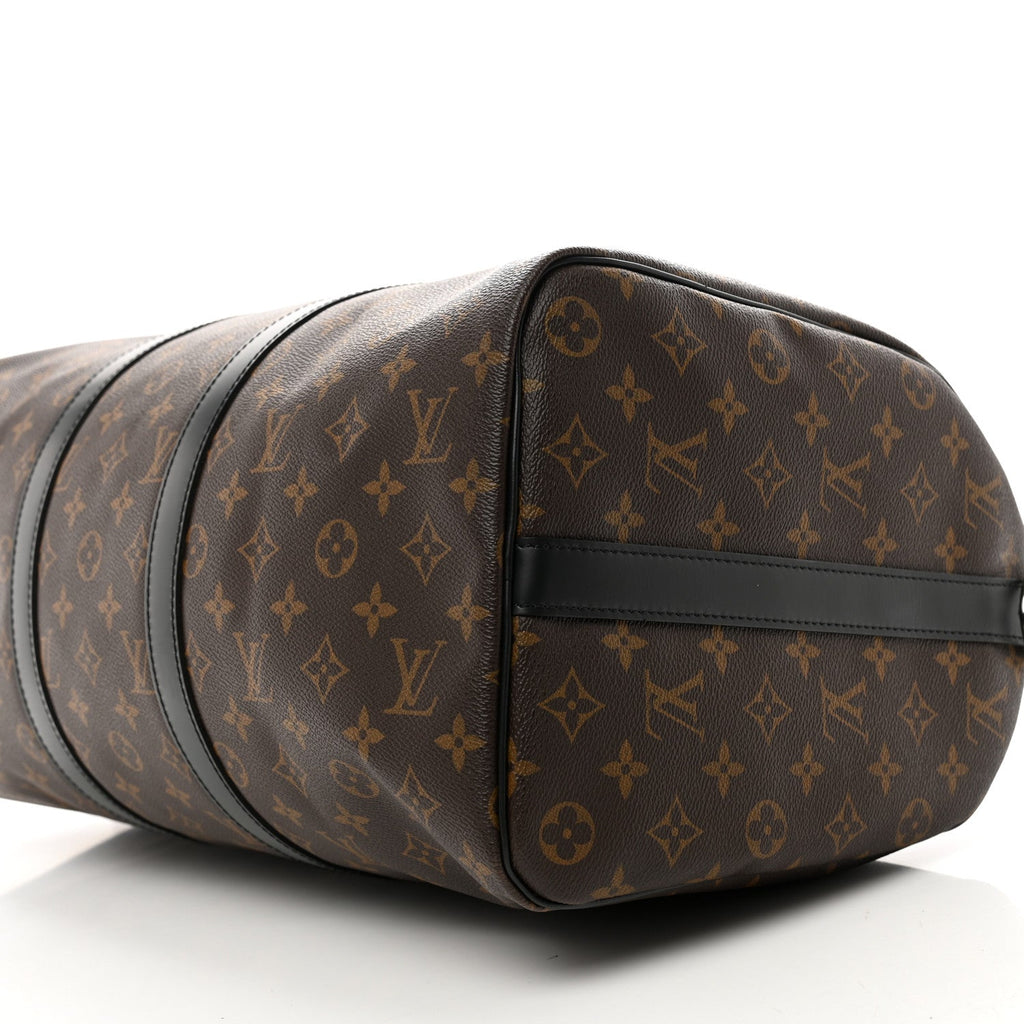 Louis Vuitton Monogram Macassar Keepall Bandouliere 45