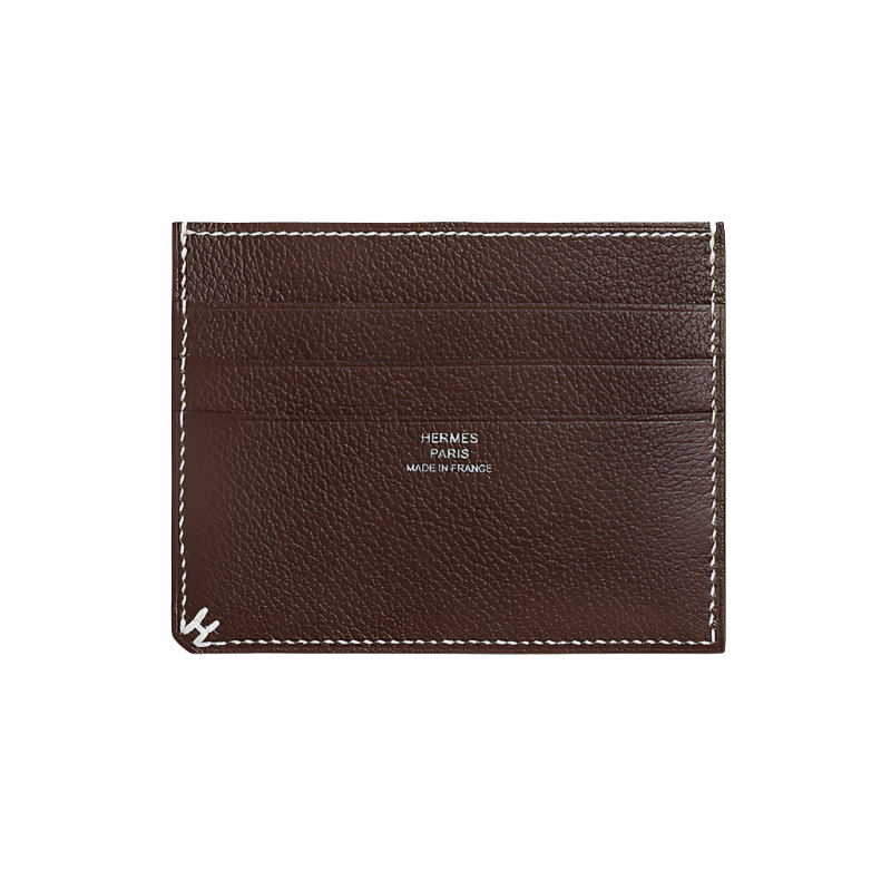 Hermes Sellier card holder Moka