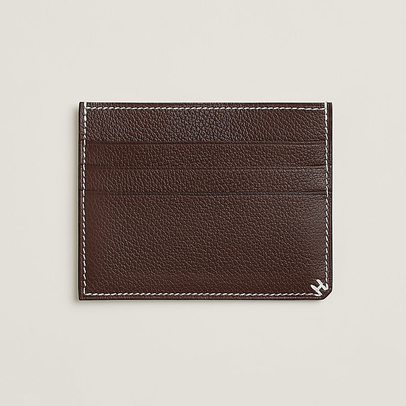 Hermes Sellier card holder Moka