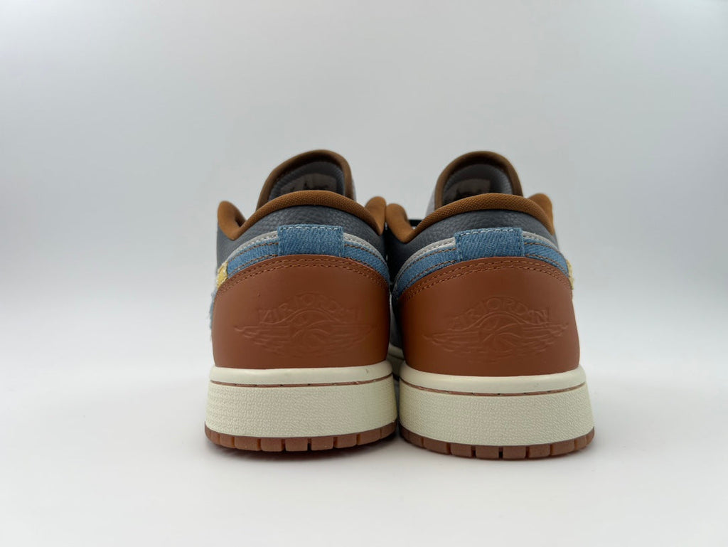 NIKE AIR JORDAN 1 LOW SE "PHANTOM/COCONUT MILK/AMBER BROWN/STAR BLUE" MEN'S SHOE