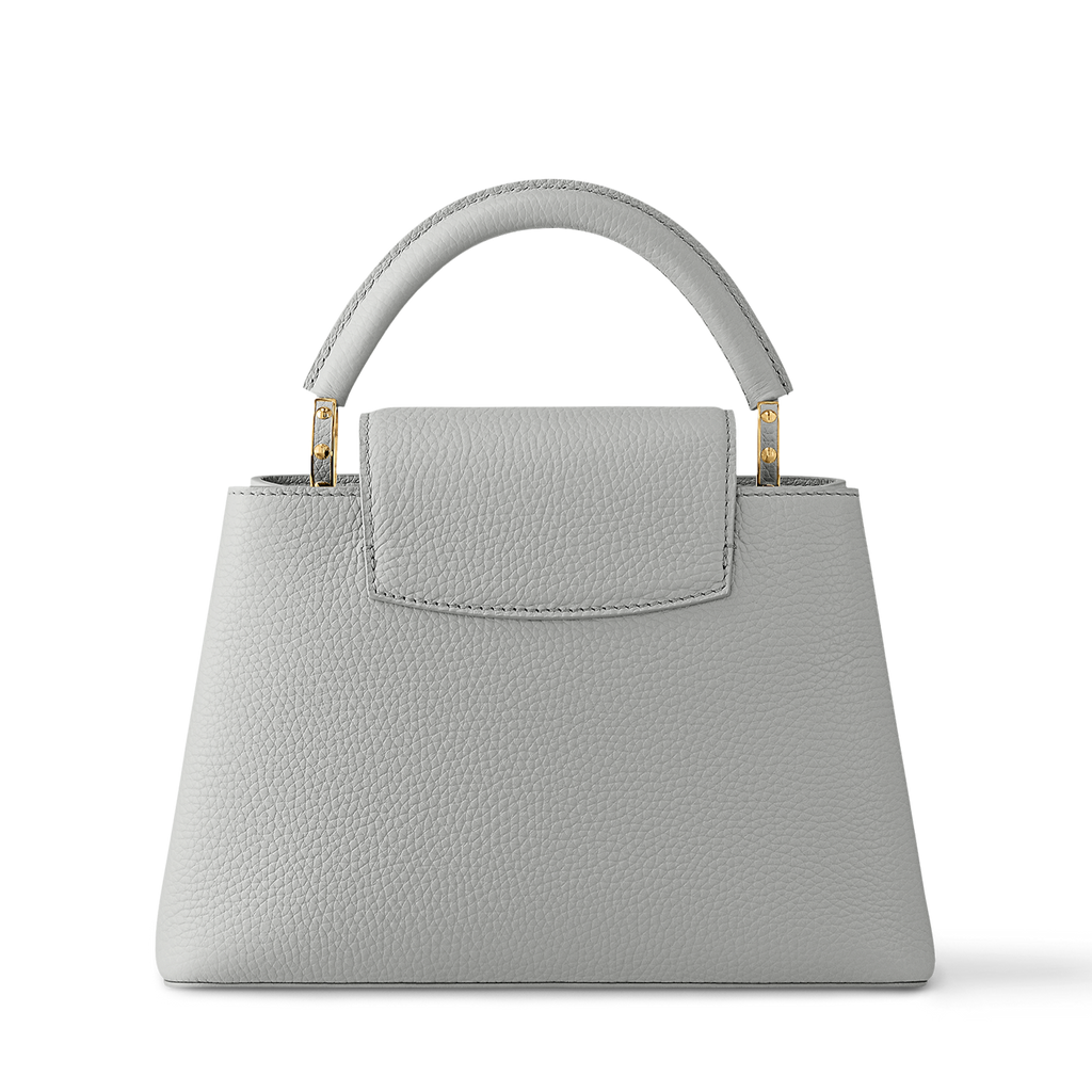 LOUIS VUITTON Capucines BB Silver grey