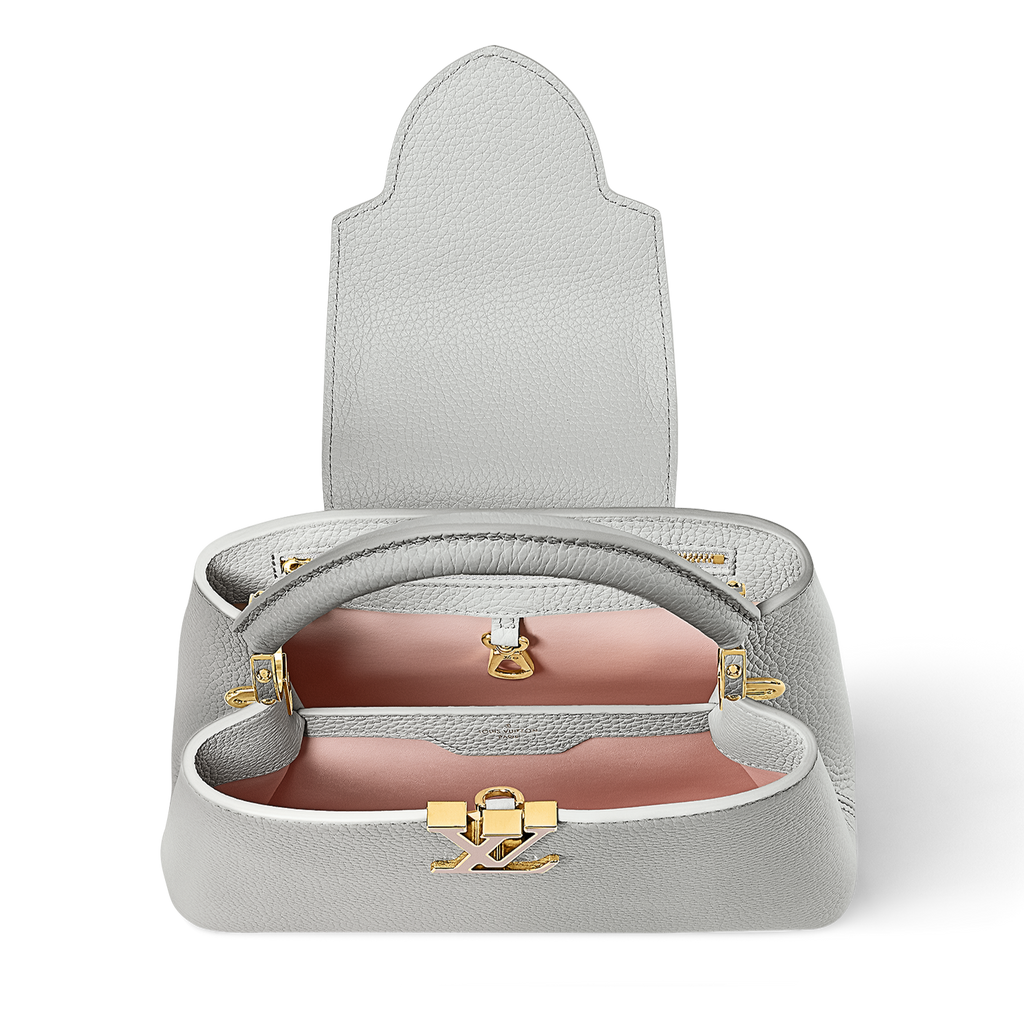 LOUIS VUITTON Capucines BB Silver grey