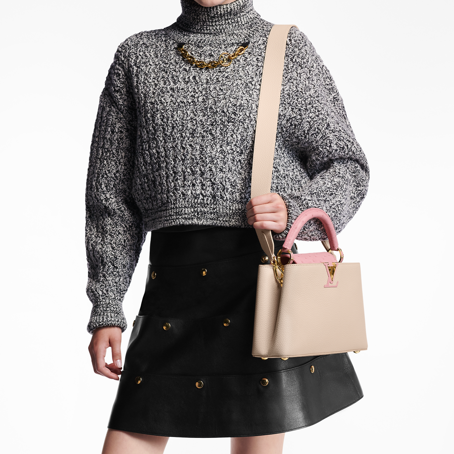 LOUIS VUITTON Capucines BB Pink