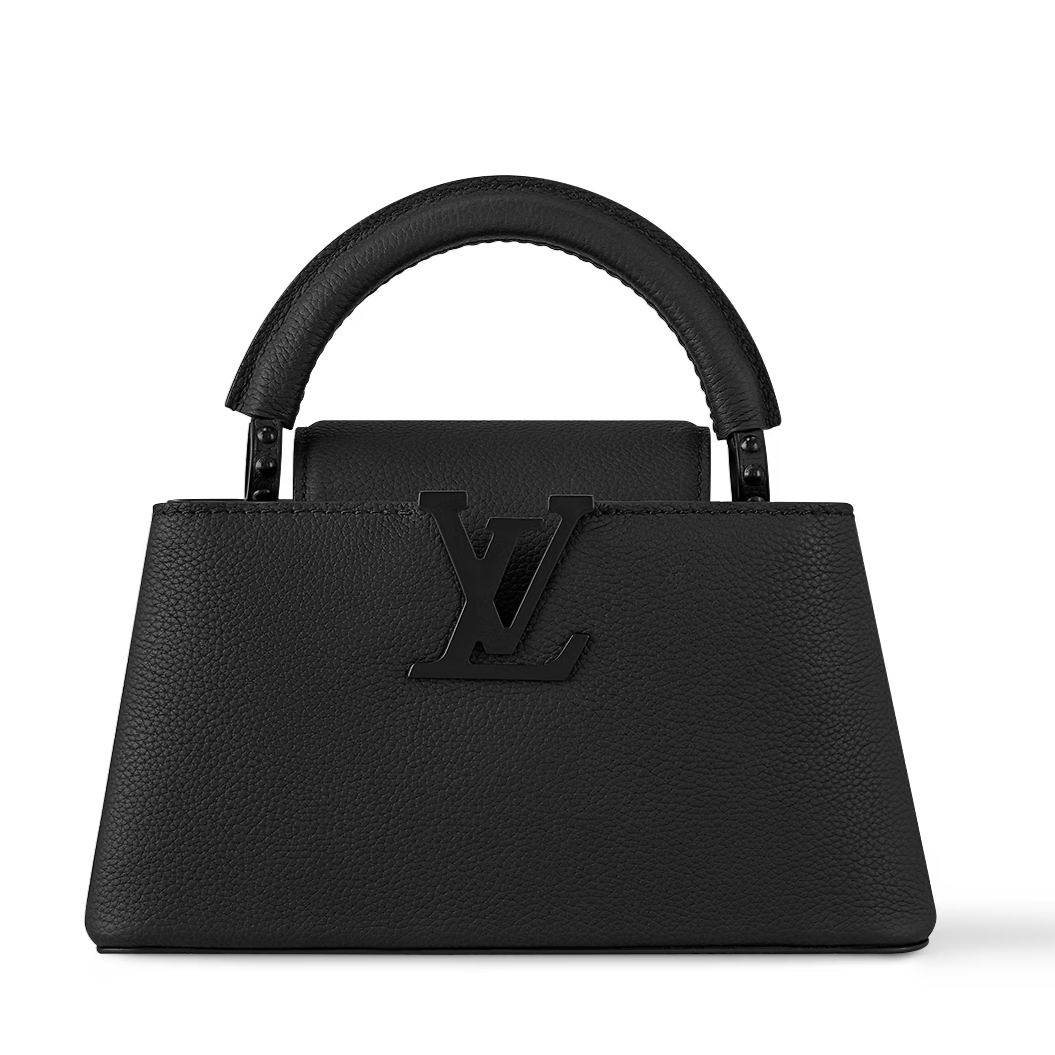 LOUIS VUITTON Capucines EAST WEST Midnight Black