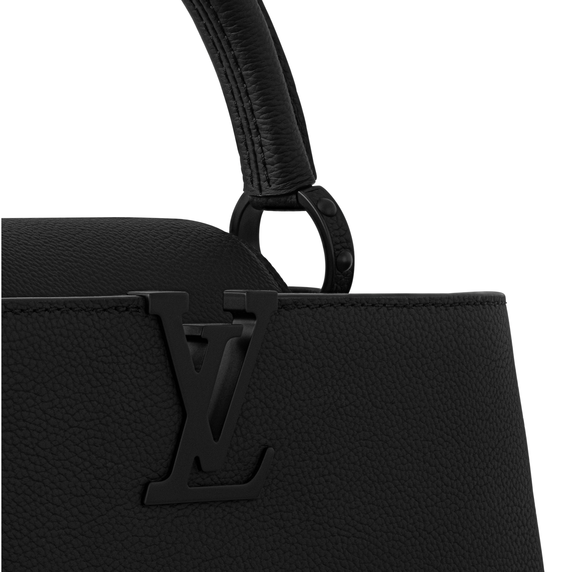 LOUIS VUITTON Capucines EAST WEST Midnight Black