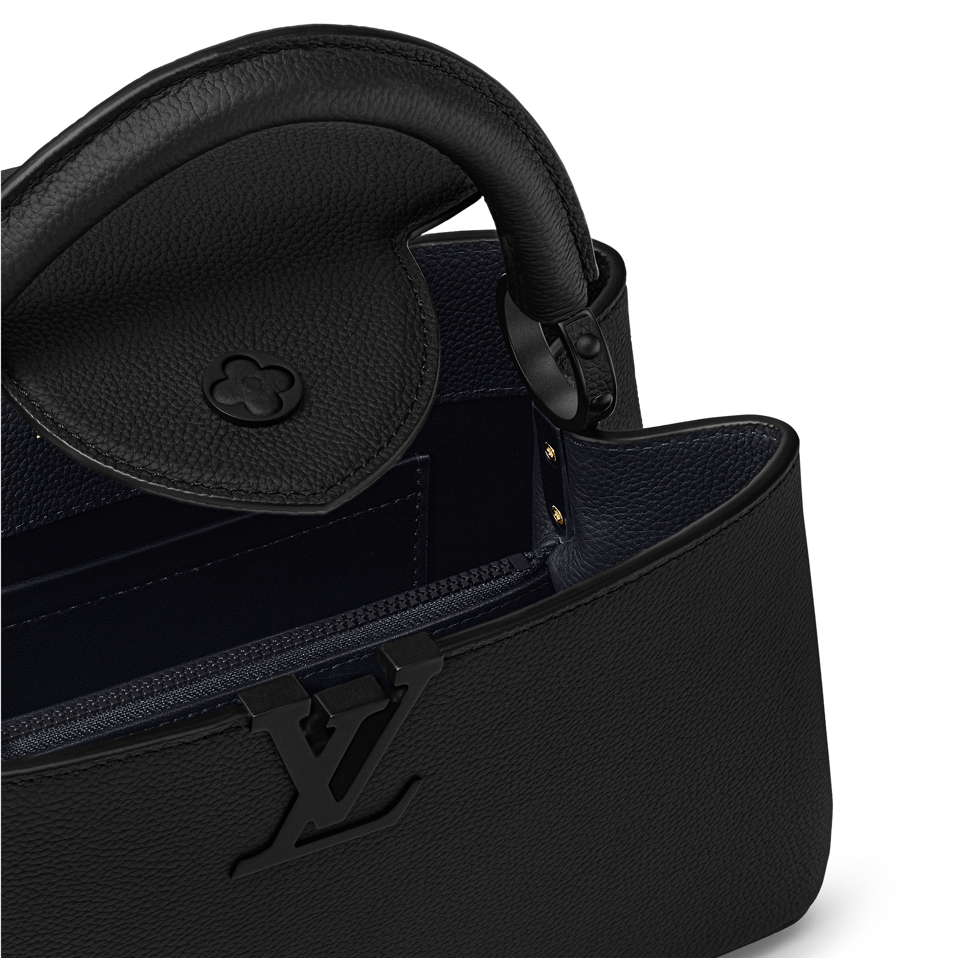 LOUIS VUITTON Capucines EAST WEST Midnight Black