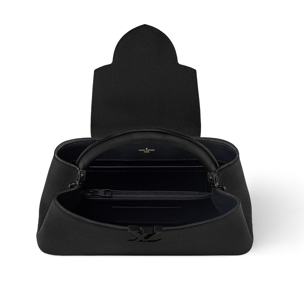 LOUIS VUITTON Capucines EAST WEST Midnight Black