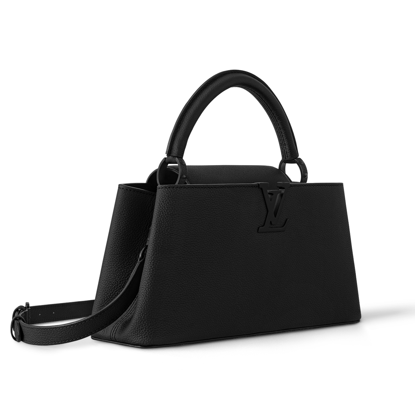 LOUIS VUITTON Capucines EAST WEST Midnight Black