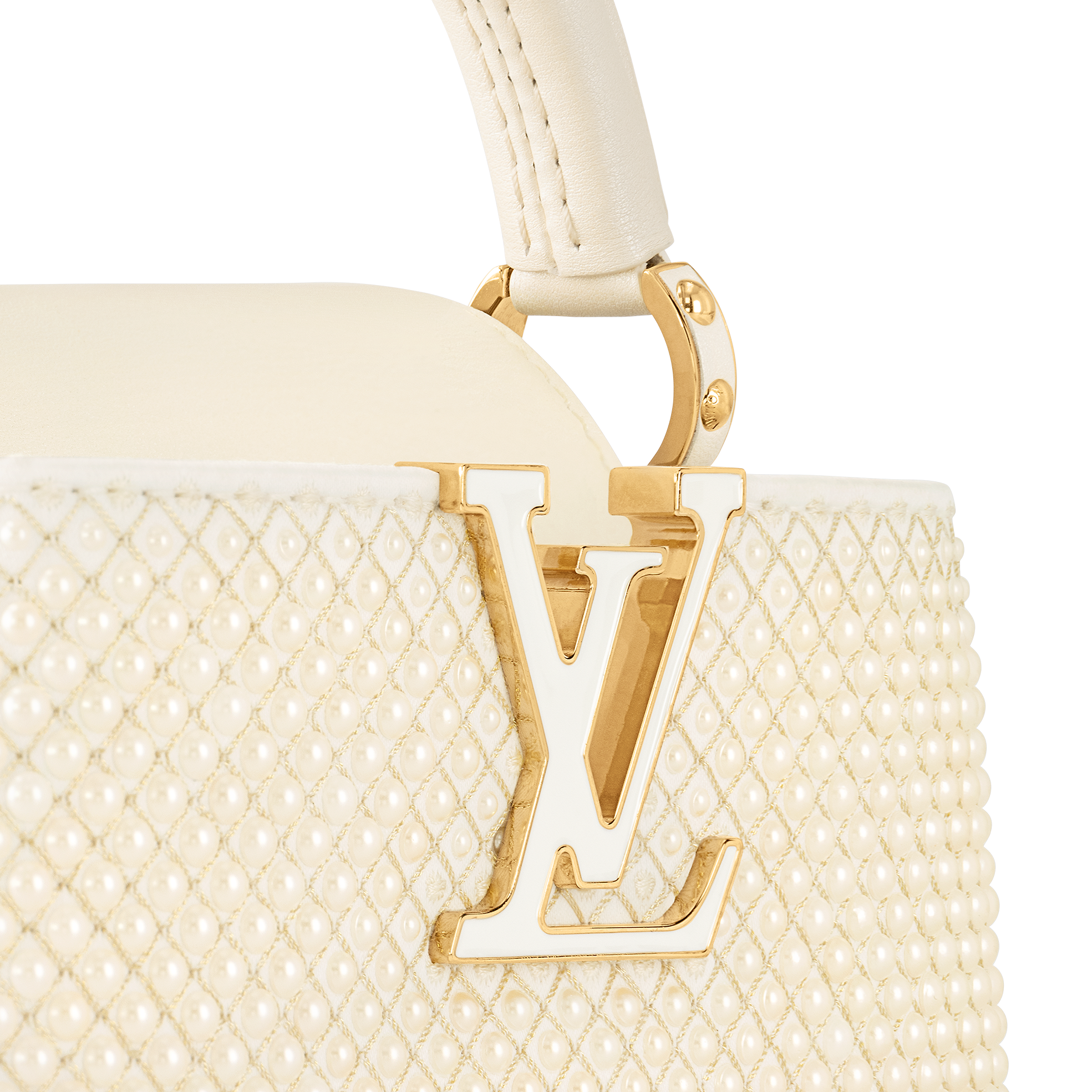 LOUIS VUITTON Capucines BB Golden yellow