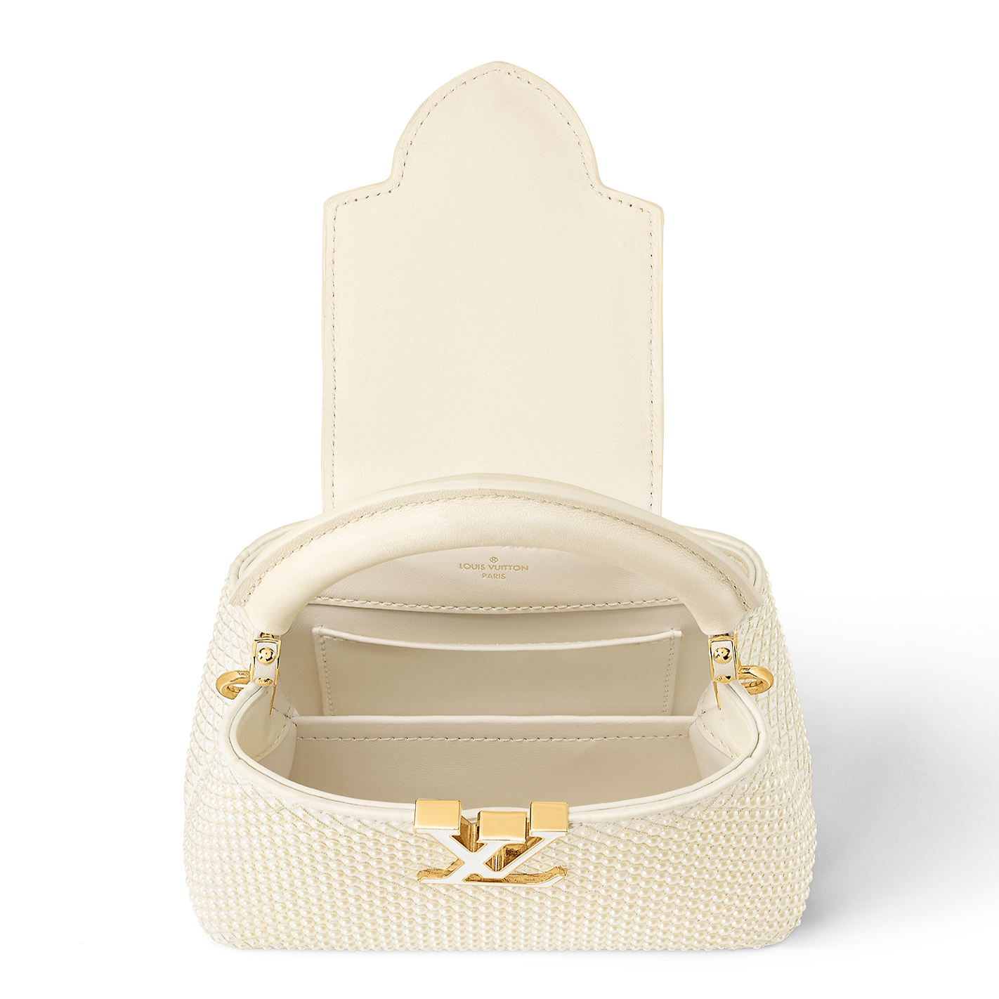 LOUIS VUITTON Capucines BB Golden yellow