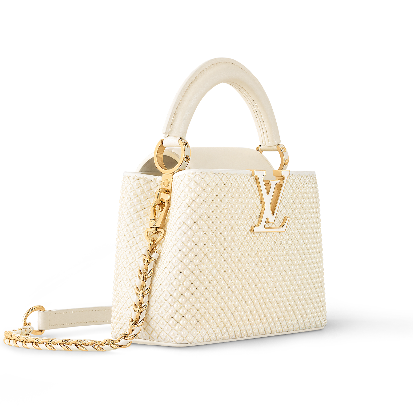 LOUIS VUITTON Capucines BB Golden yellow