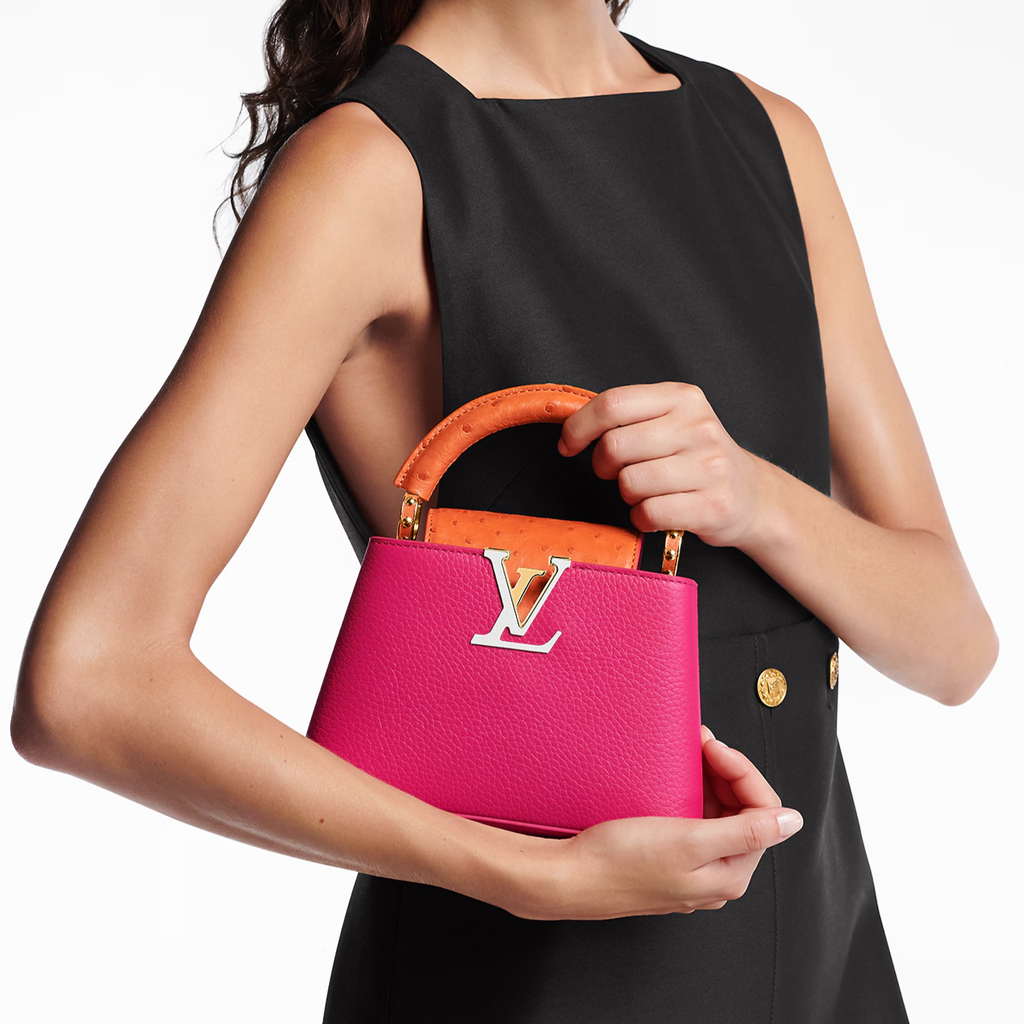 LOUIS VUITTON Capucines BB MNII ROSE