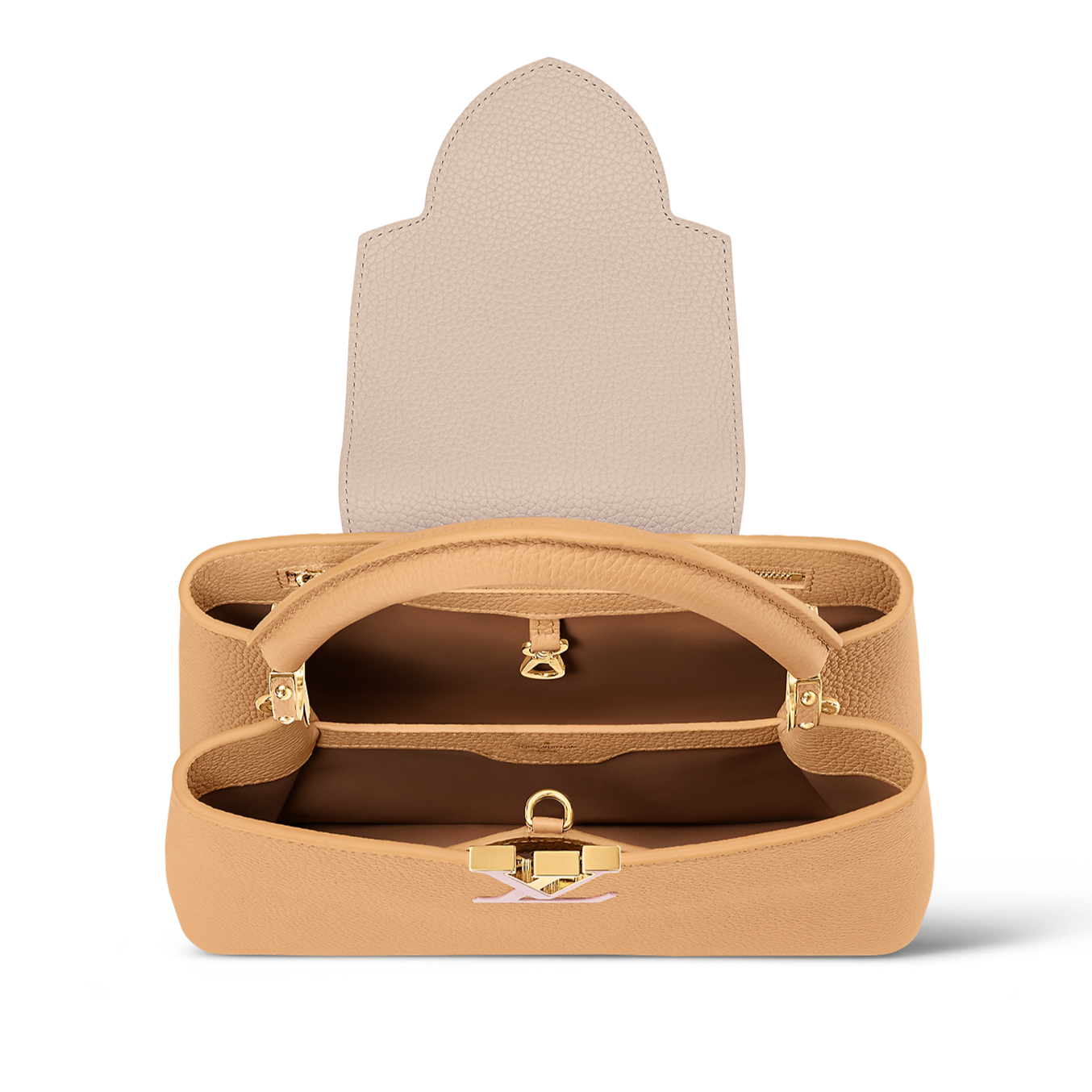 LOUIS VUITTON Capucines BB MNII GOLDEN BROWN