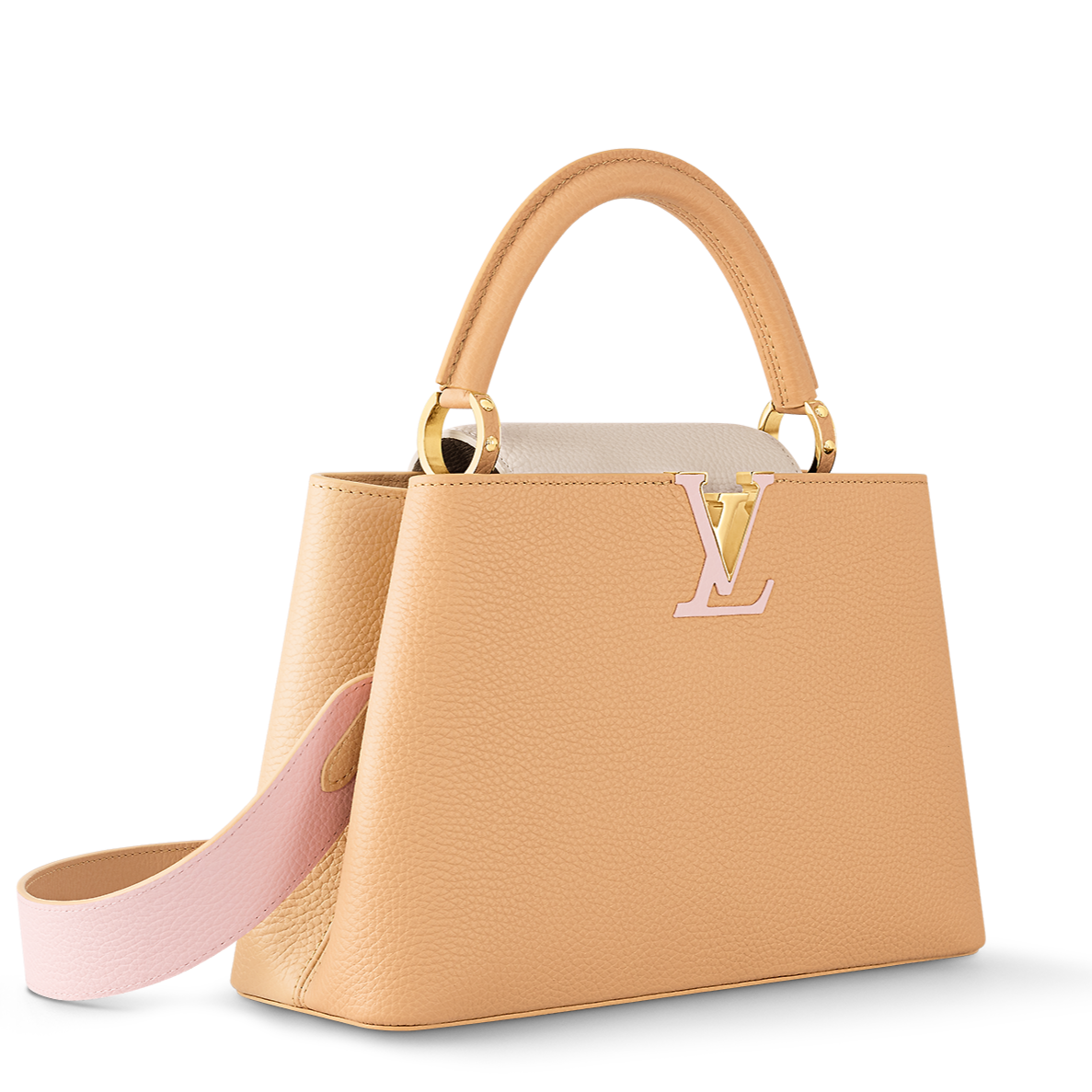 LOUIS VUITTON Capucines BB MNII GOLDEN BROWN