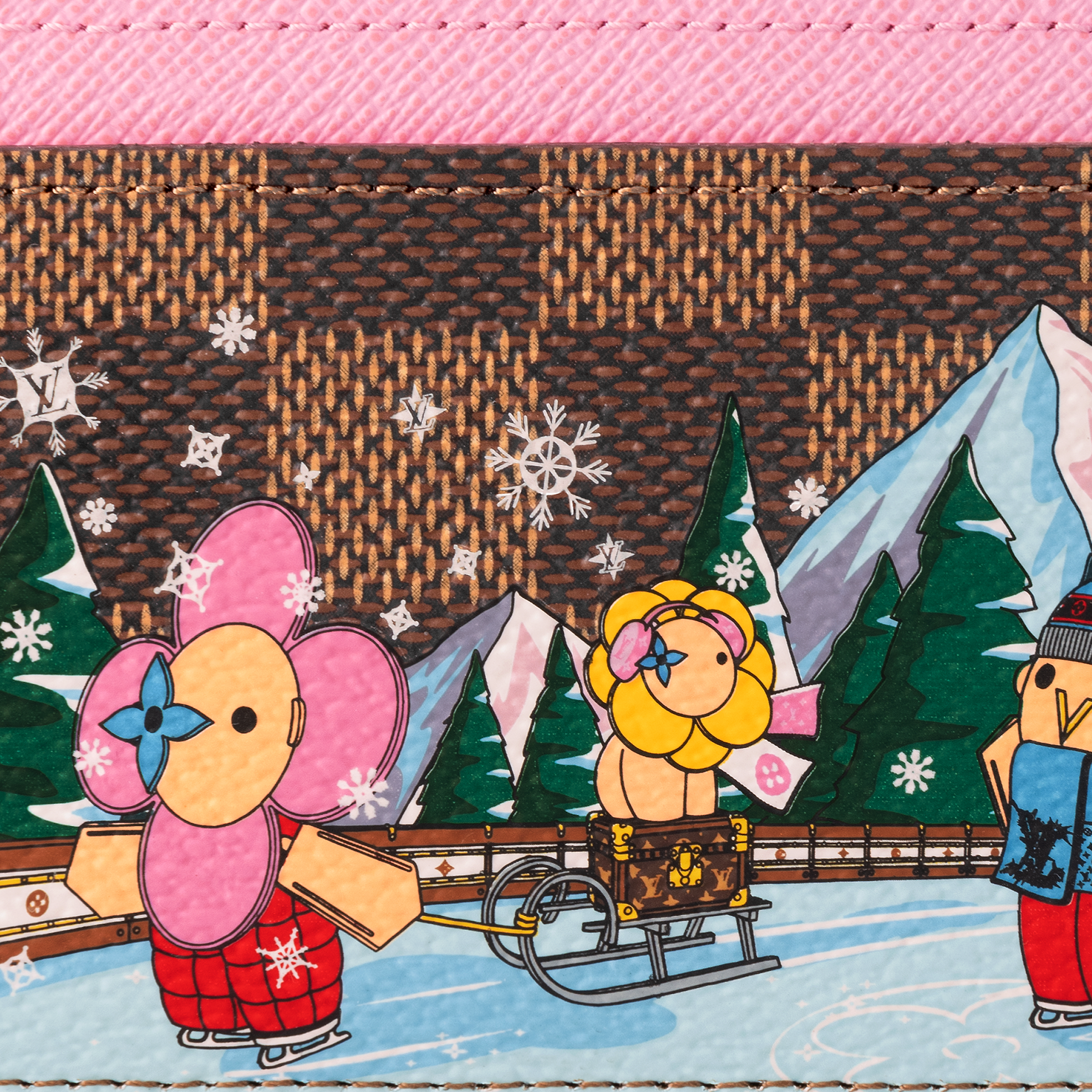 Louis Vuitton Card Holder  Brown painted edition 2