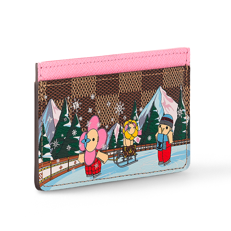 Louis Vuitton Card Holder  Brown painted edition 2