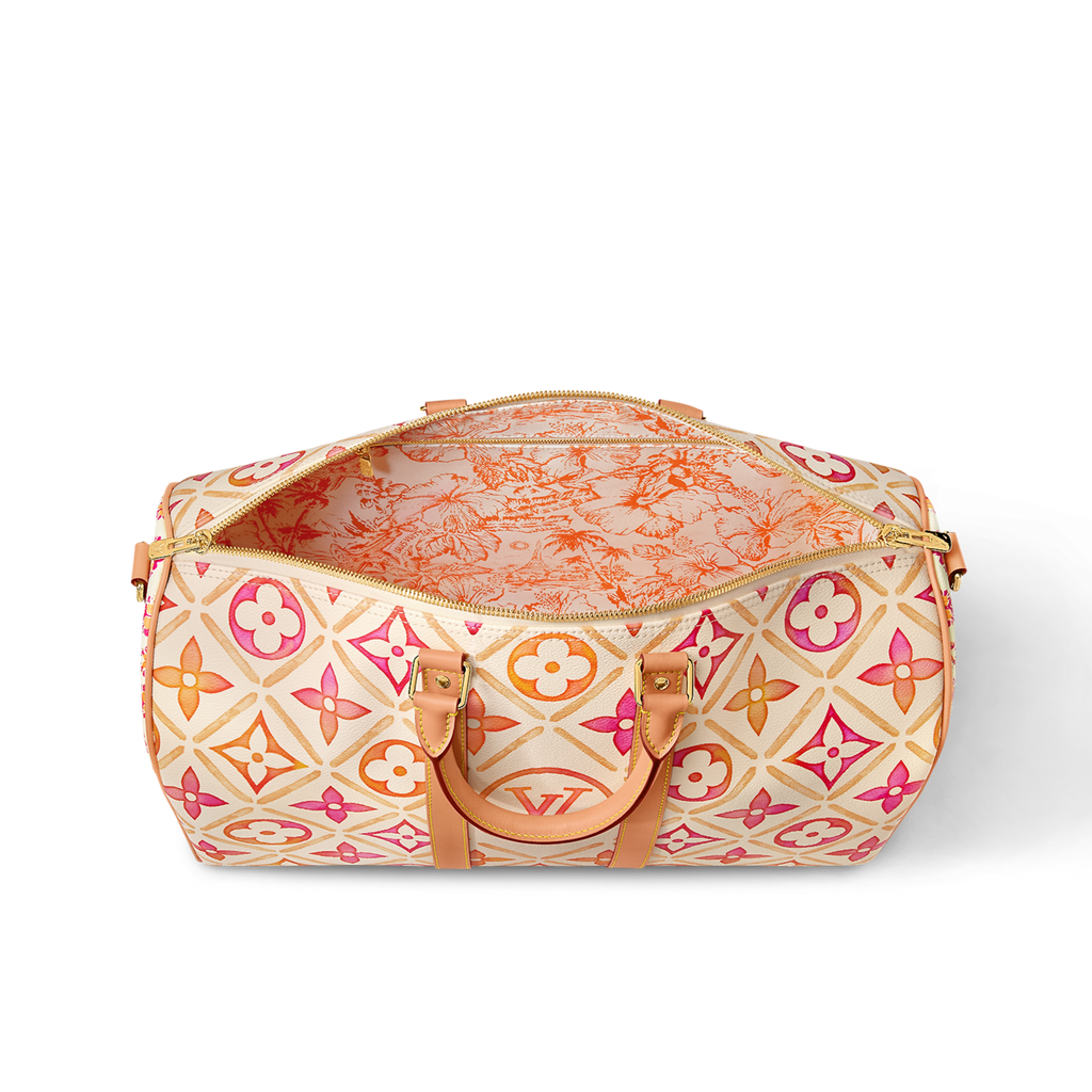 Louis Vuitton Keepall Bandouli re 45 pink