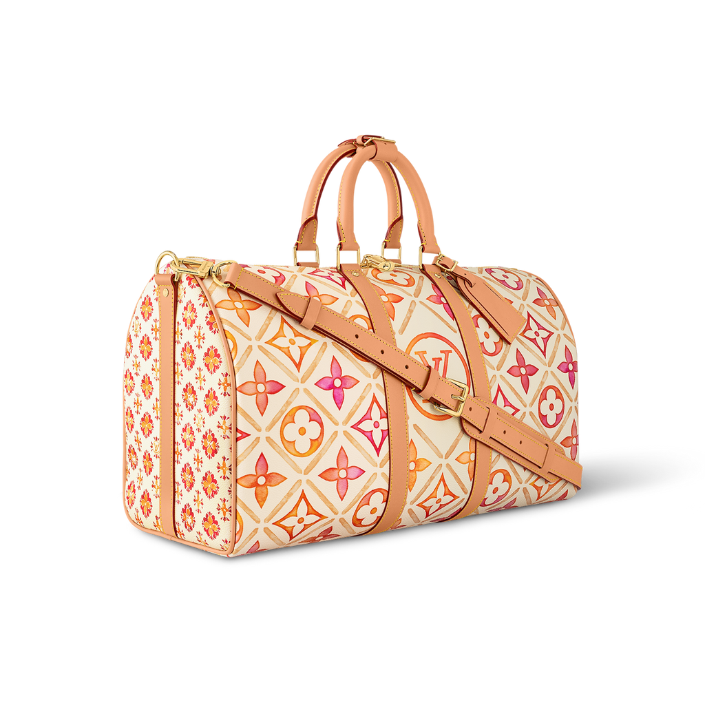 Louis Vuitton Keepall Bandouli re 45 pink