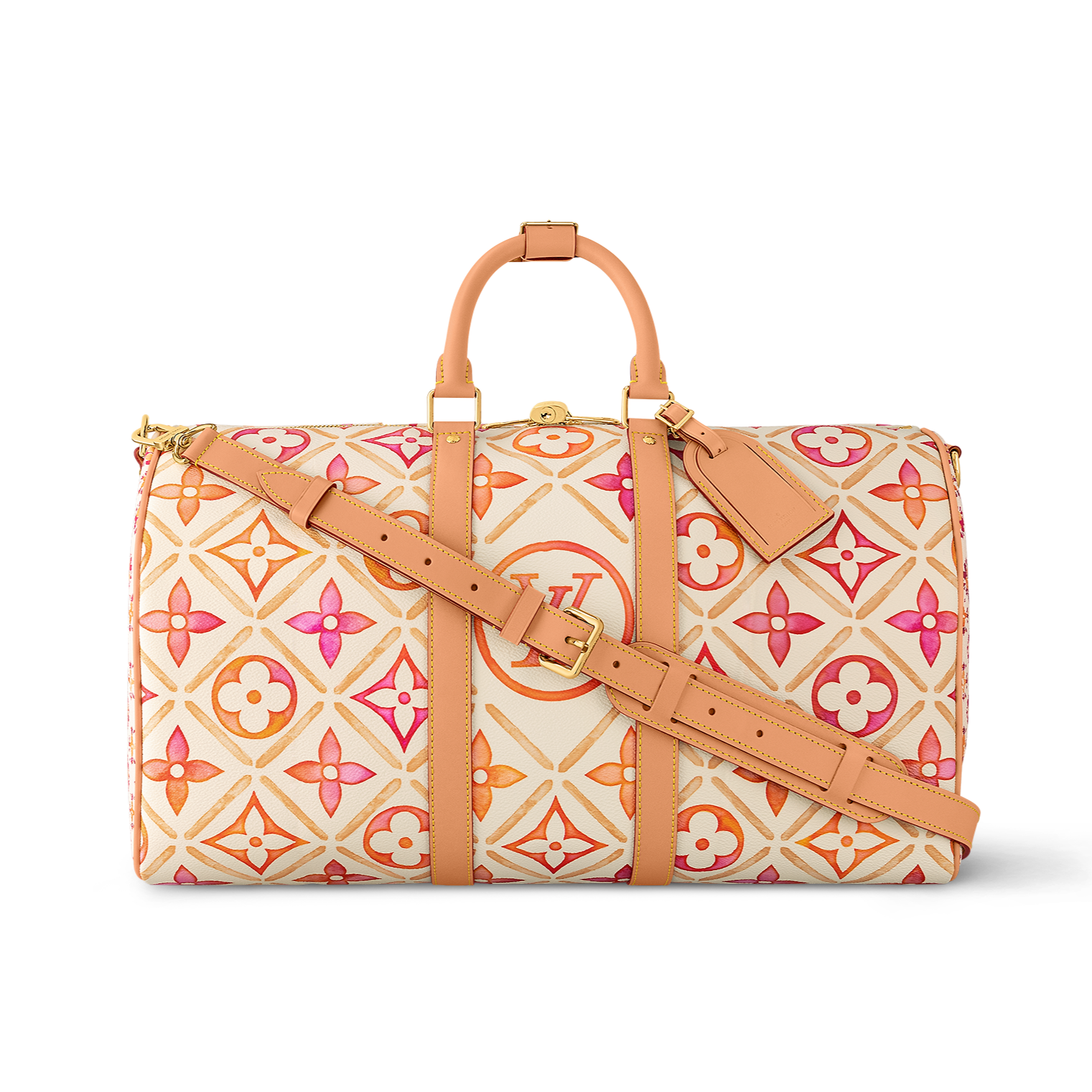 Louis Vuitton Keepall Bandouli re 45 pink