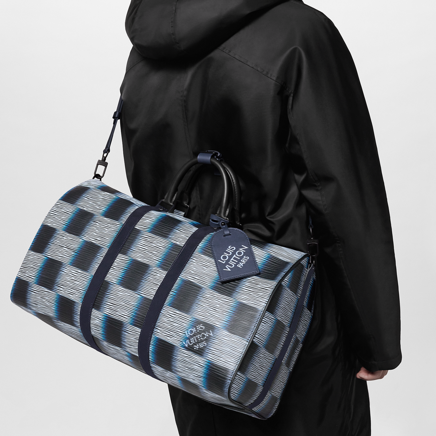 Louis Vuitton  Keepall Bandouli blue and white