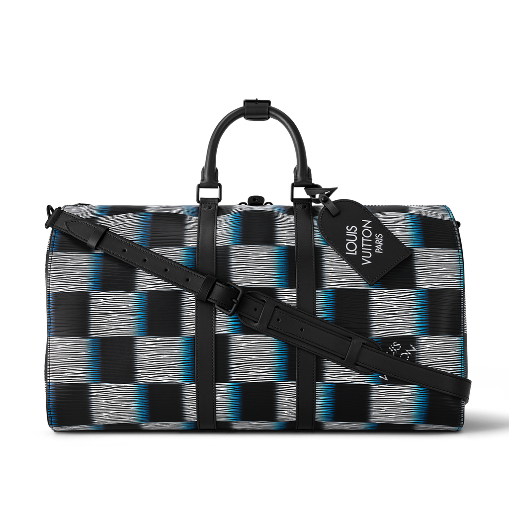 Louis Vuitton  Keepall Bandouli blue and white