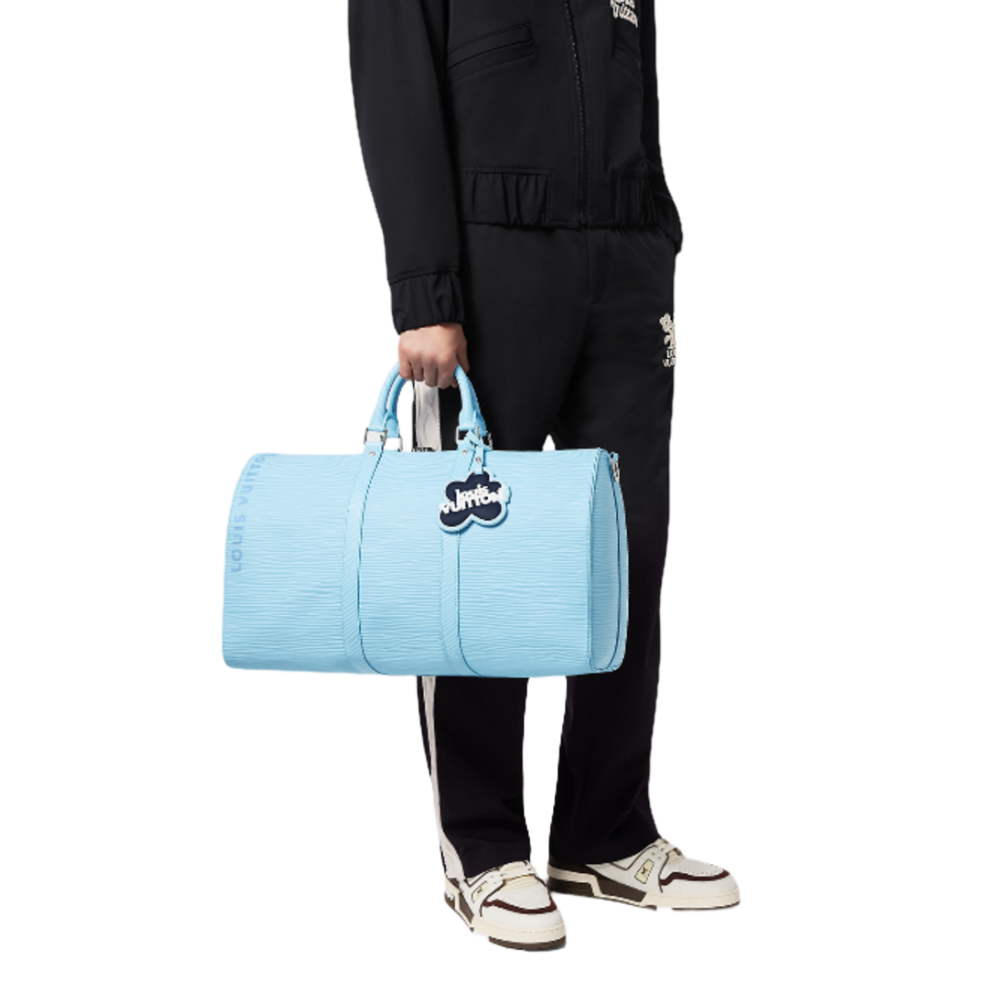 Louis Vuitton Keepall Bandouli re 50 SKY BLUE