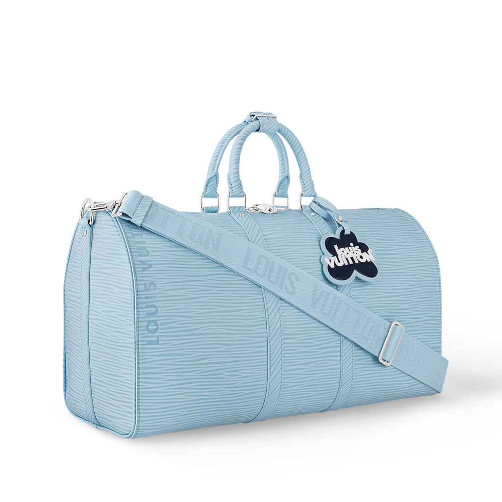 Louis Vuitton Keepall Bandouli re 50 SKY BLUE