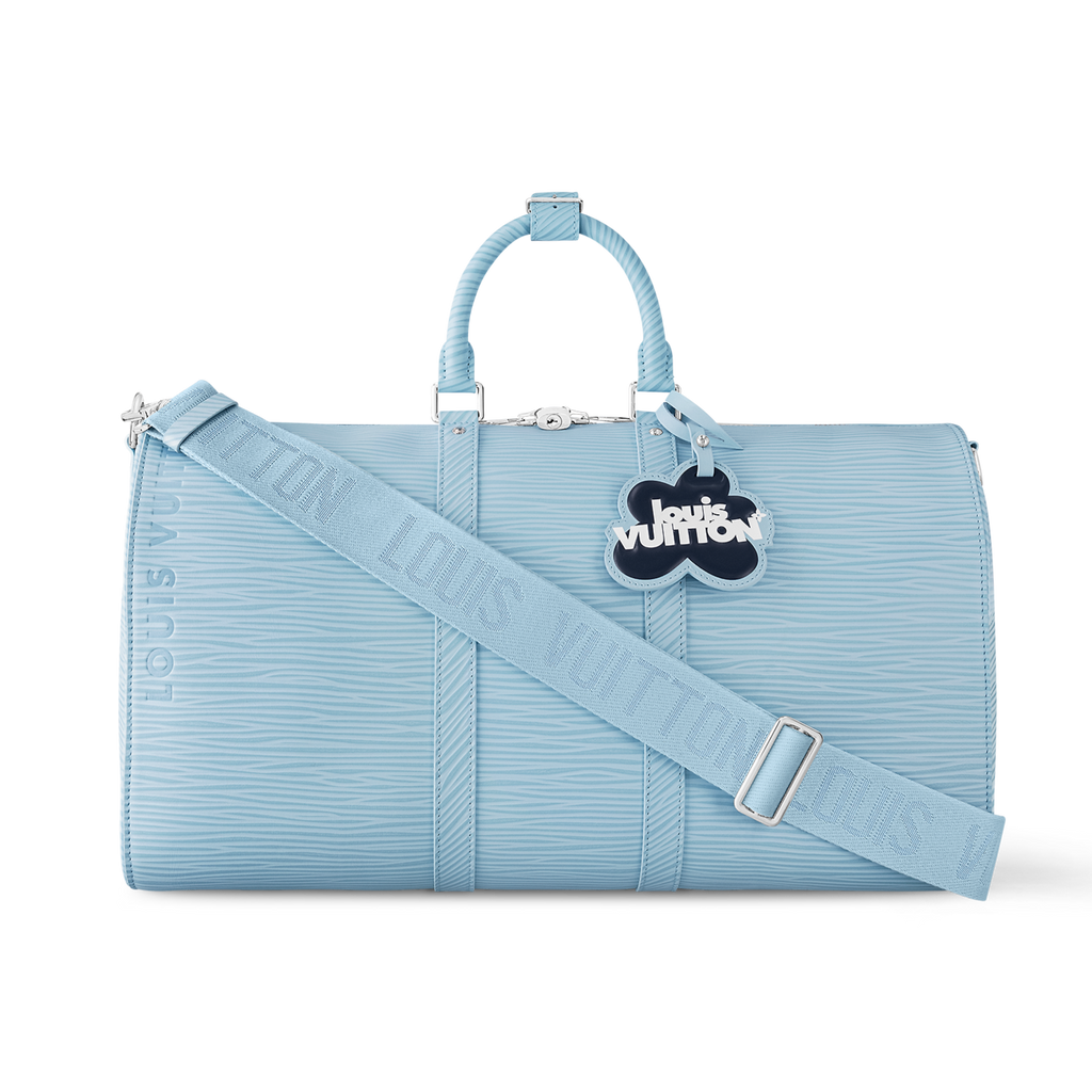 Louis Vuitton Keepall Bandouli re 50 SKY BLUE