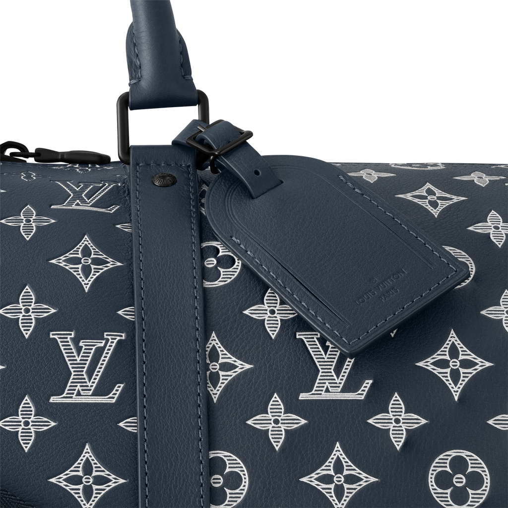 Louis Vuitton Keepall Bandouli re 50 Blue pattern