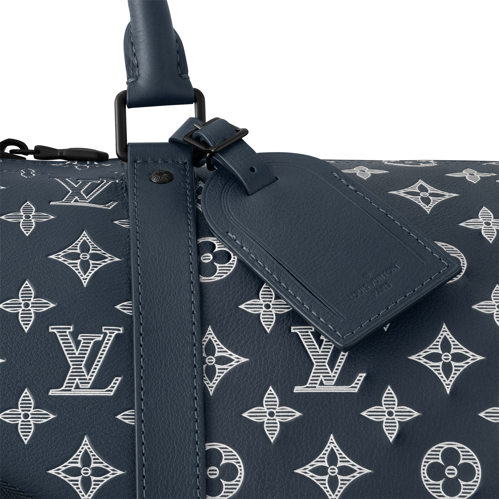Louis Vuitton Keepall Bandouli re 50 Blue pattern