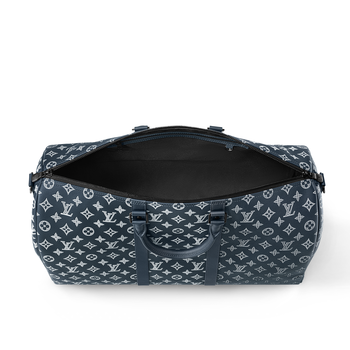 Louis Vuitton Keepall Bandouli re 50 Blue pattern