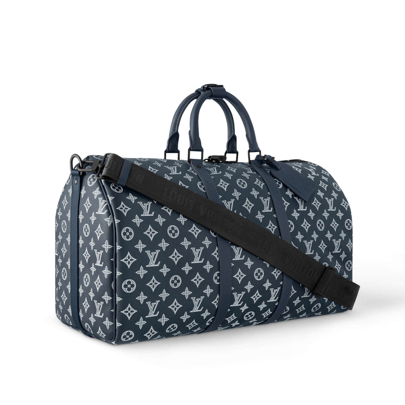 Louis Vuitton Keepall Bandouli re 50 Blue pattern