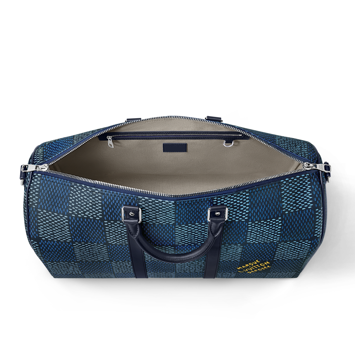Louis Vuitton Keepall Bandouli re 50 Blue pattern