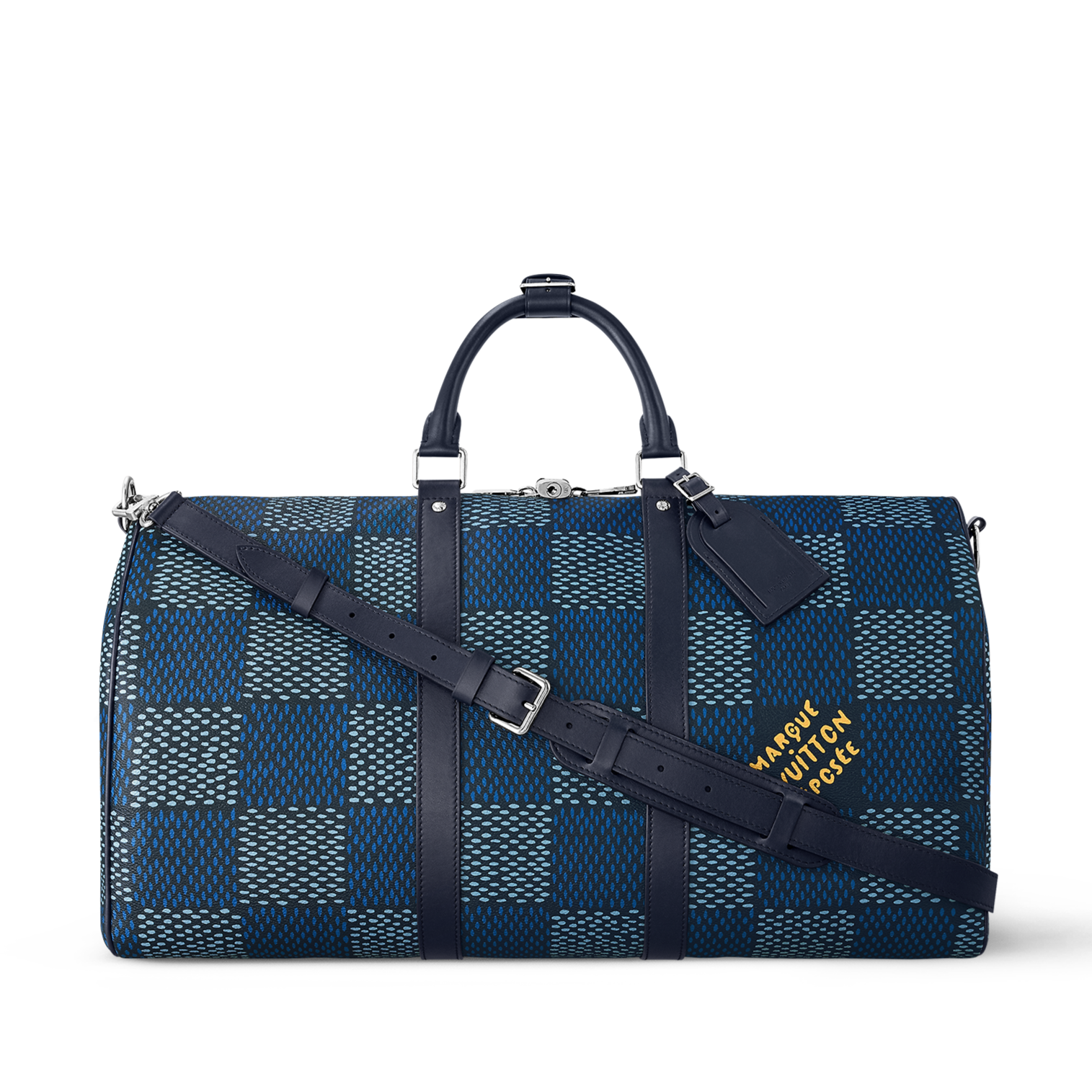 Louis Vuitton Keepall Bandouli re 50 Blue pattern