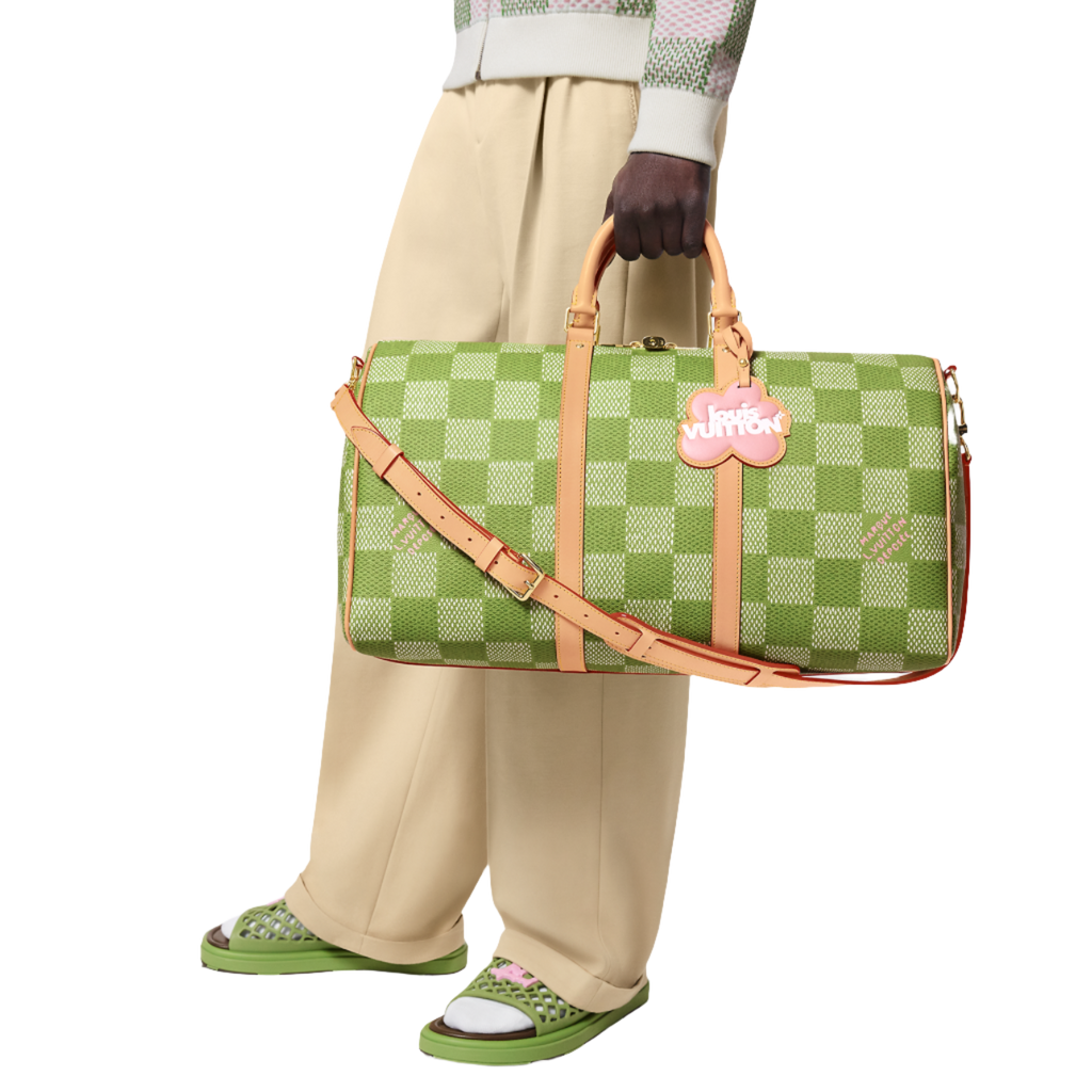 Louis Vuitton Keepall Bandouli re 50 green shade