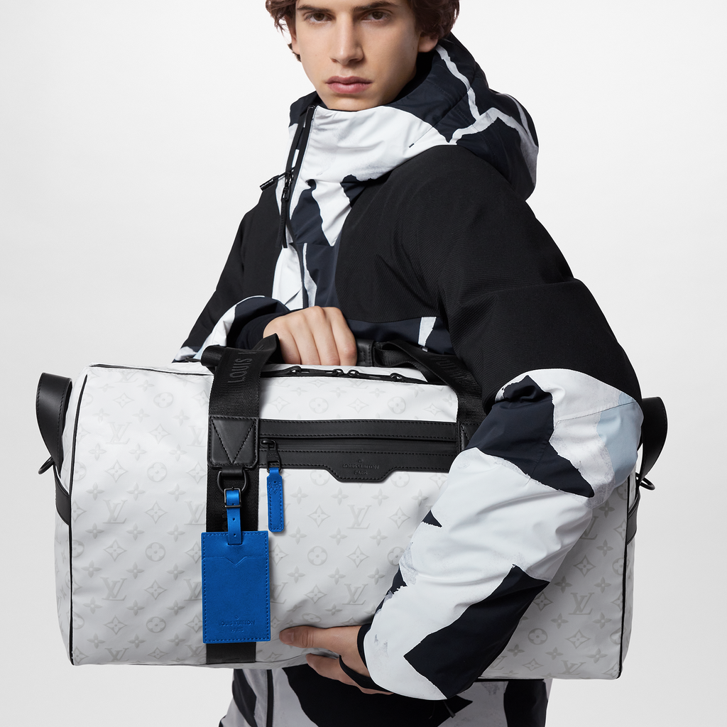 Louis Vuitton Keepall Sport white duffalo