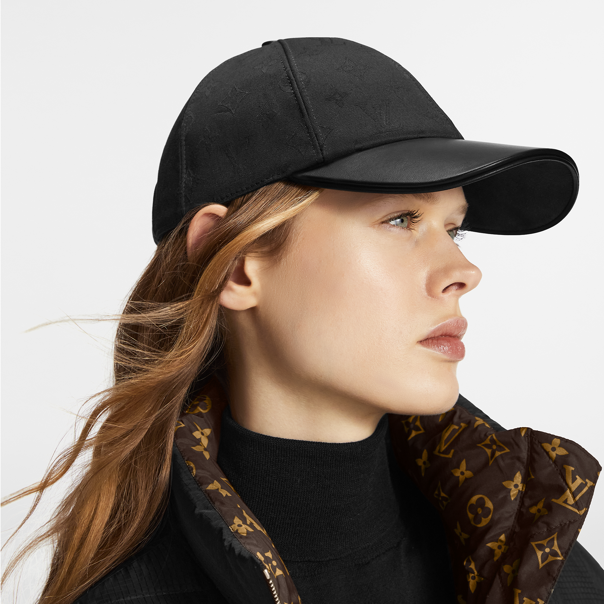 LOUIS VUITTON LV Pin Leather Cap Black