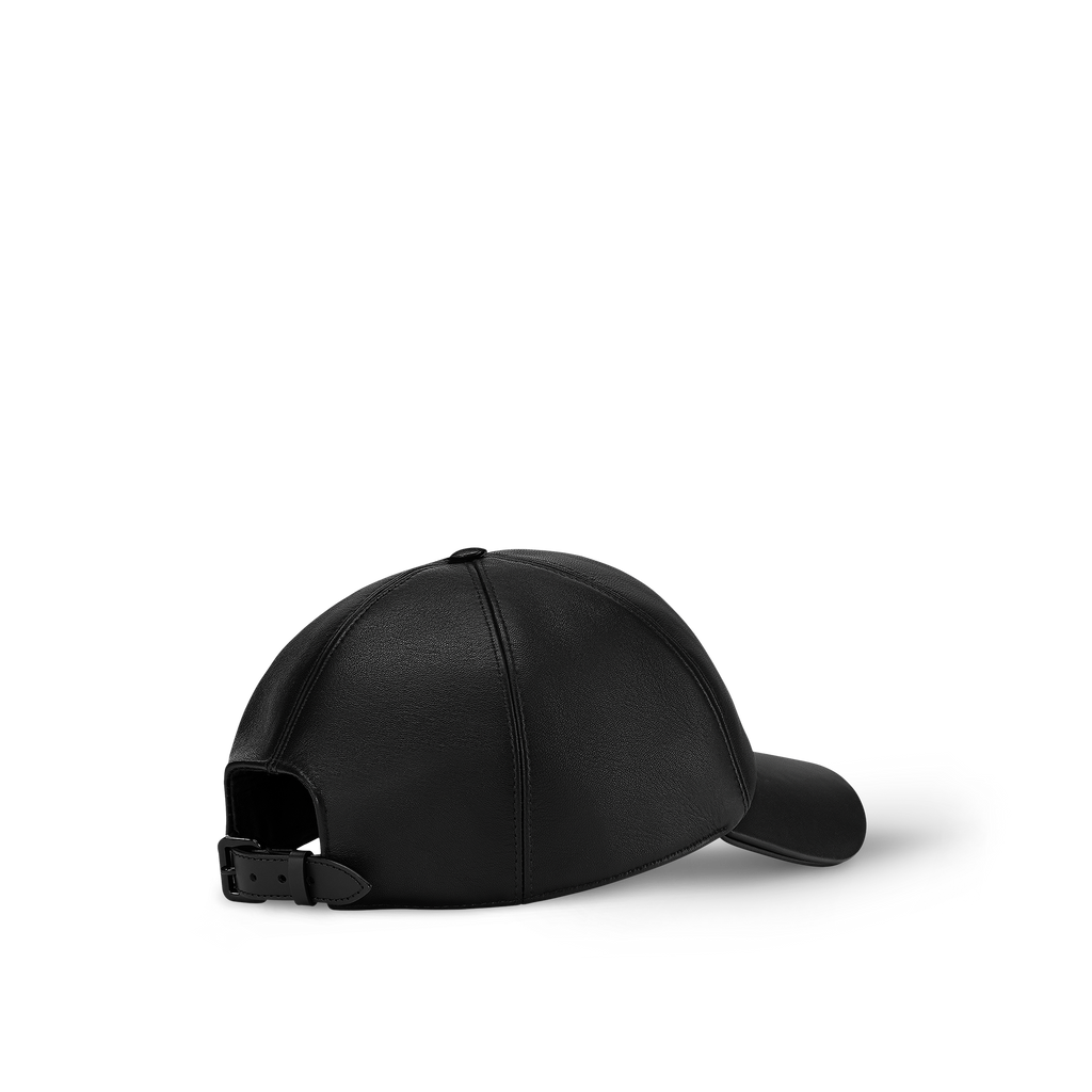LOUIS VUITTON LV Pin Leather Cap Black