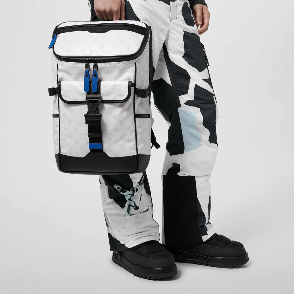 Louis Vuitton Mountain Backpack white and black