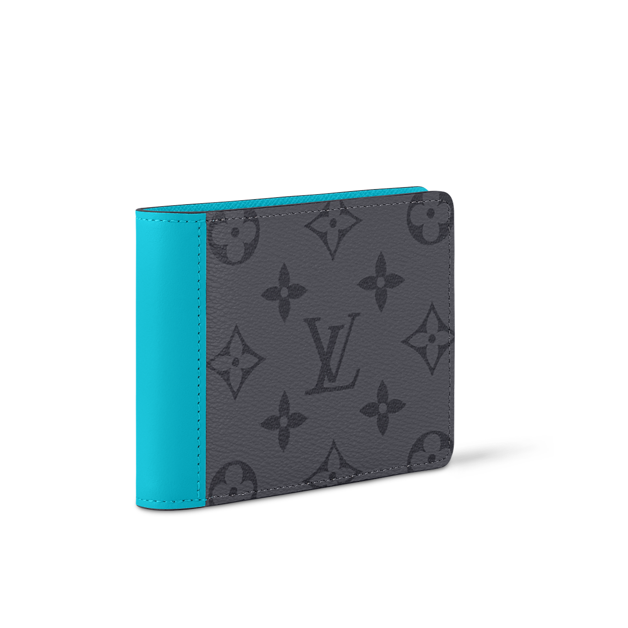 Louis Vuitton LV Multiple Wallet   Luxury Compact Wallets -Blue and grey