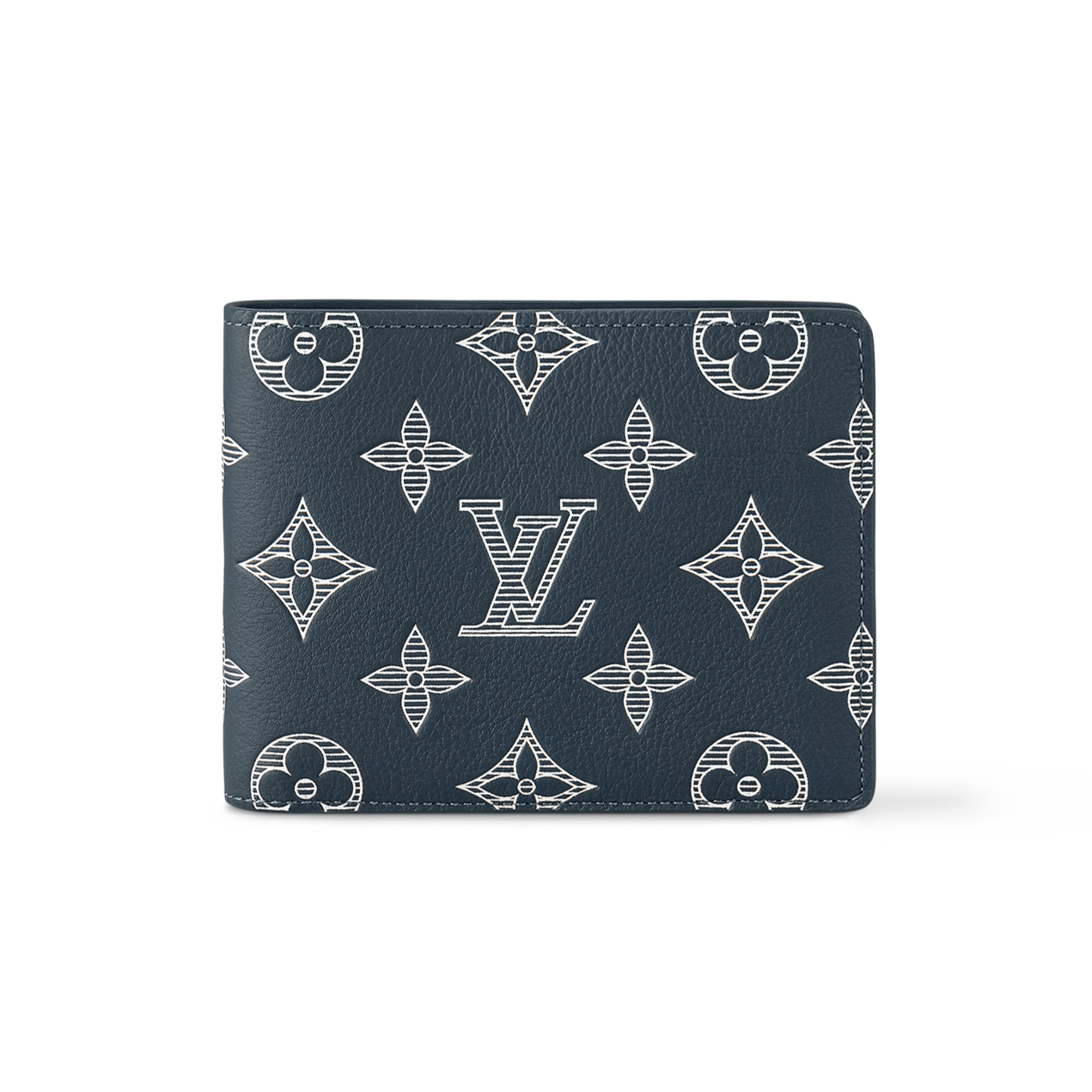 Louis Vuitton LV Multiple Wallet   Luxury Compact Wallets -Blue and white