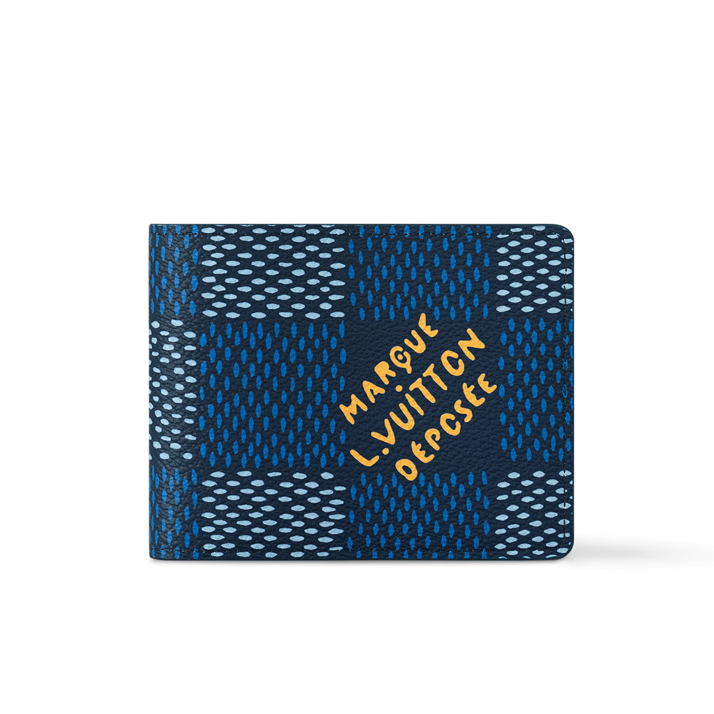 Louis Vuitton LV Multiple Wallet   Luxury Compact Wallets -Blue marque