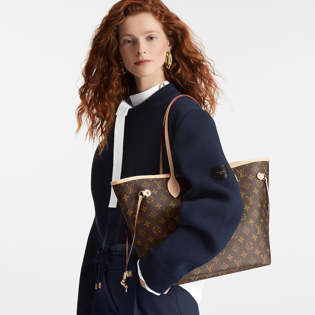 Louis Vuitton LV Women Neverfull MM Bag in Monogram Canvas