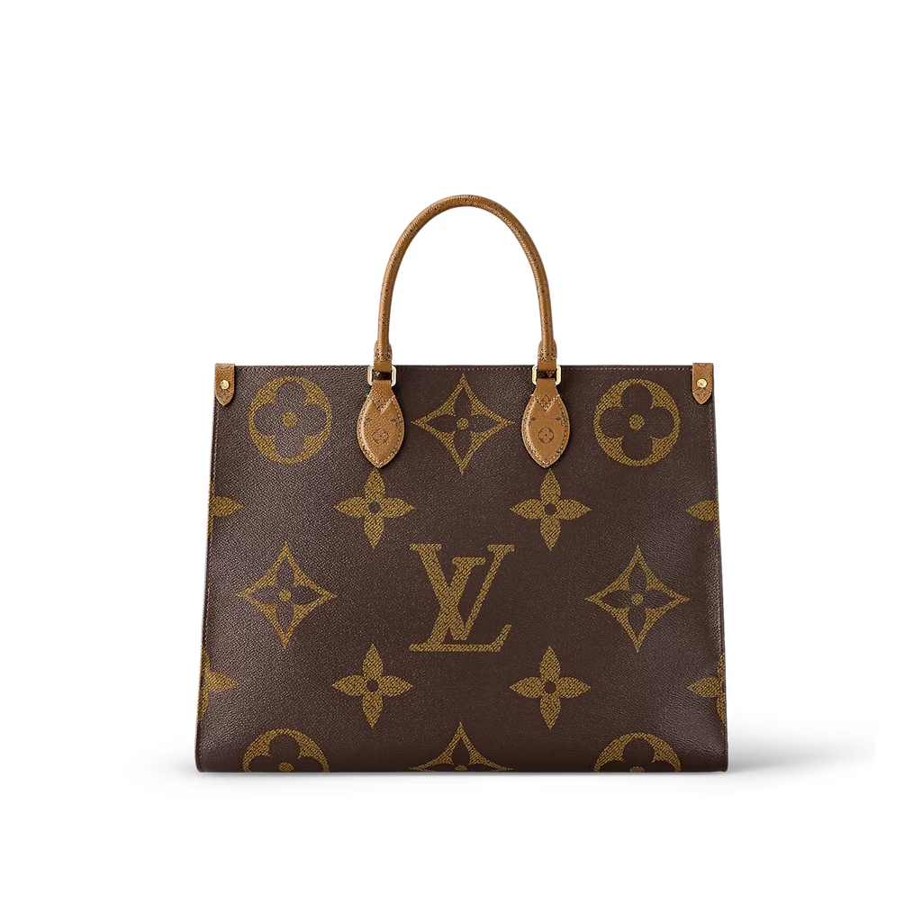 Louis Vuitton LV Women Onthego MM Tote Bag Monogram Coated Canvas