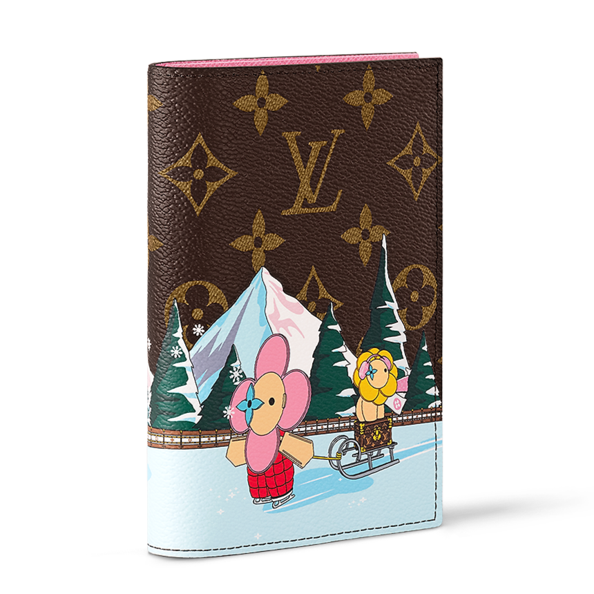 Louis Vuitton Passport Cover Brown painted edition