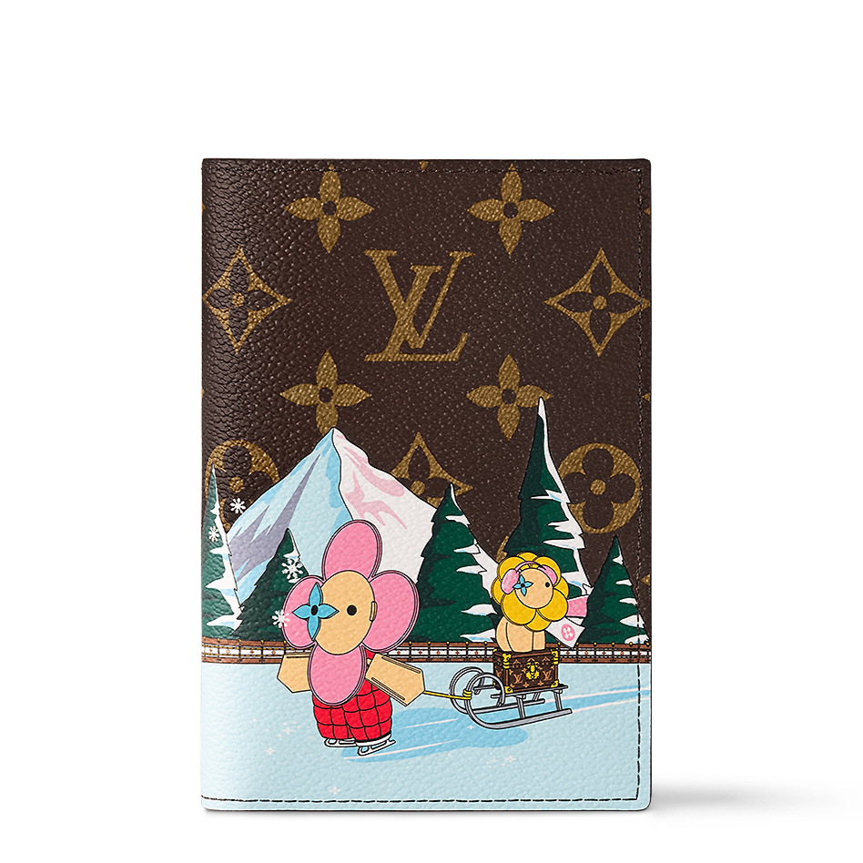 Louis Vuitton Passport Cover Brown painted edition