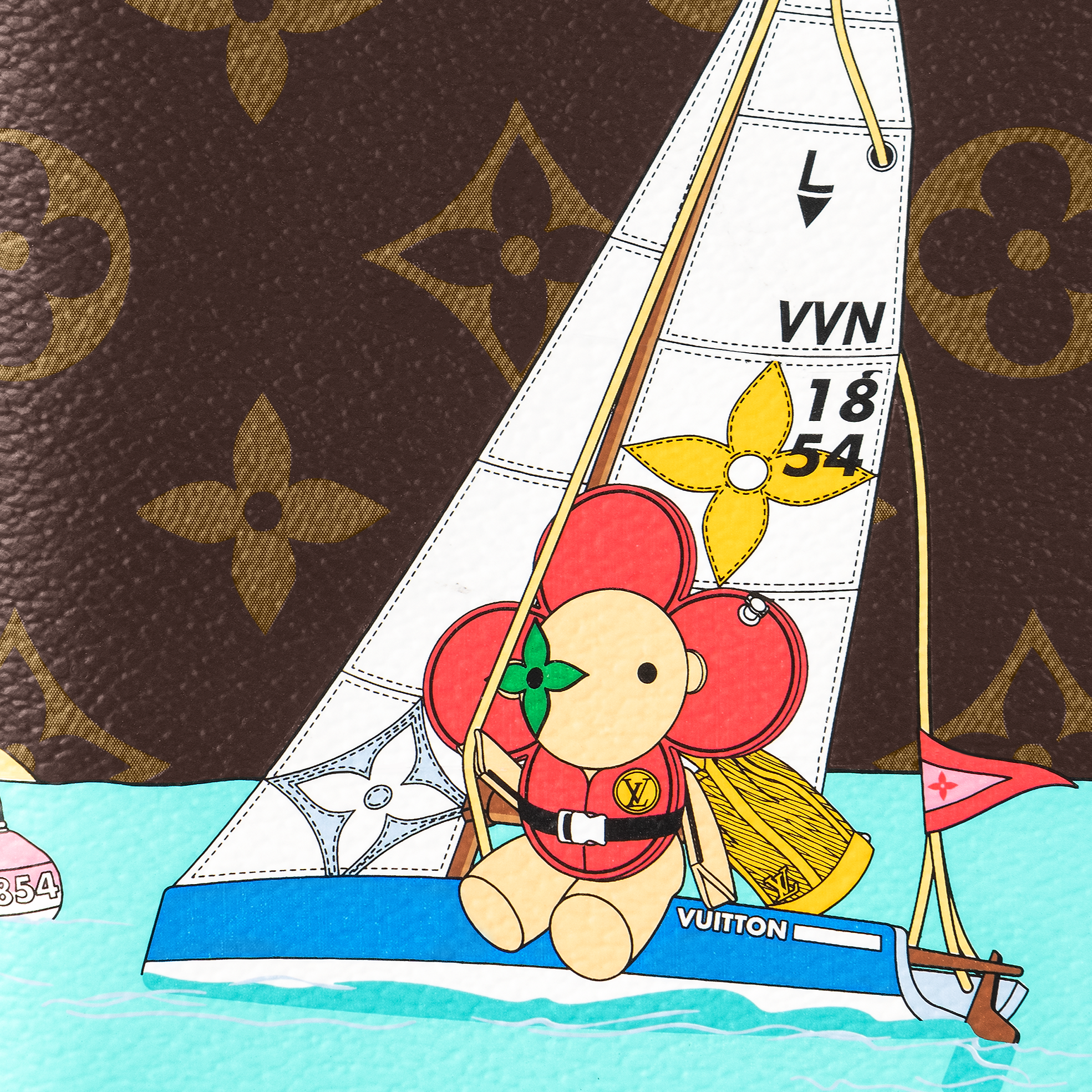 Louis Vuitton Passport Cover Brown painted edition