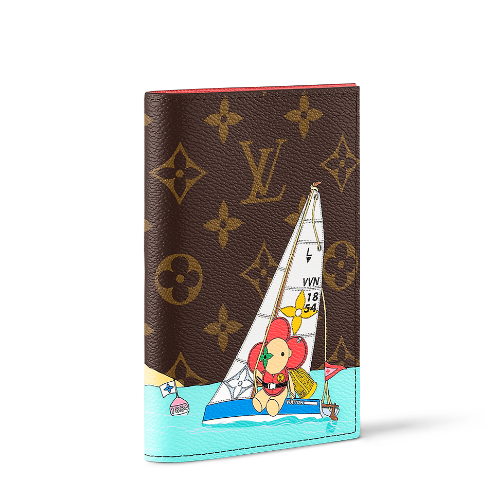Louis Vuitton Passport Cover Brown painted edition