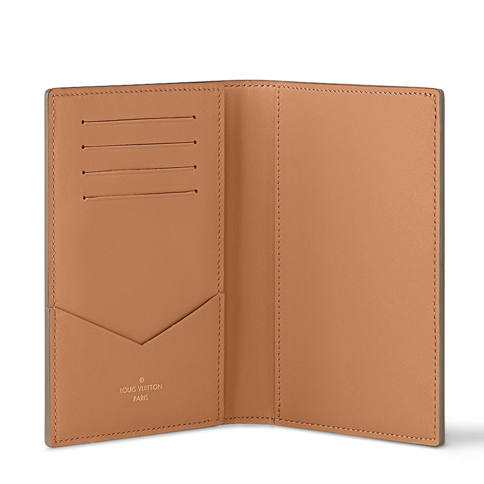 Louis Vuitton Passport Cover Grey pattern